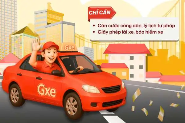 ĐĂNG KÍ TRỞ THÀNH TÀI XẾ GXE CAR NGAY