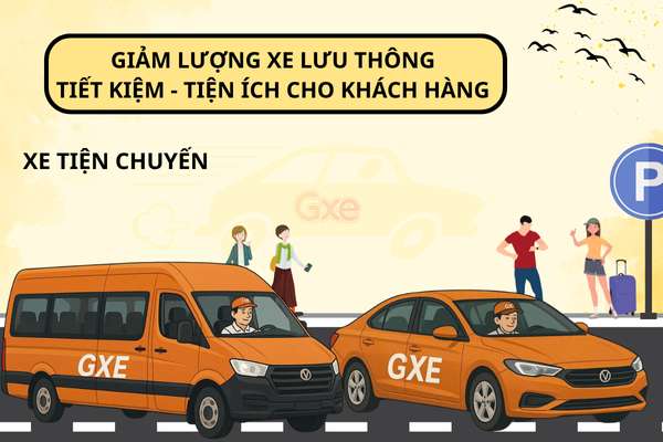 GXE Đặt Xe Tiện Chuyến &#8211; Di Chuyển Thông Minh