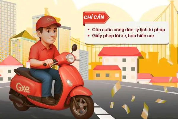 ĐĂNG KÝ TRỞ THÀNH TÀI XẾ GXE BIKE NGAY
